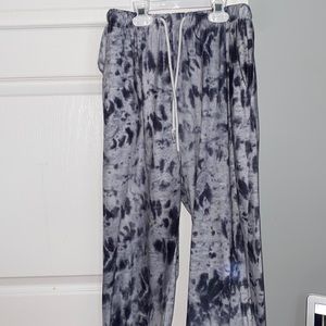 Blueish purple tie-dye sweatpants  used